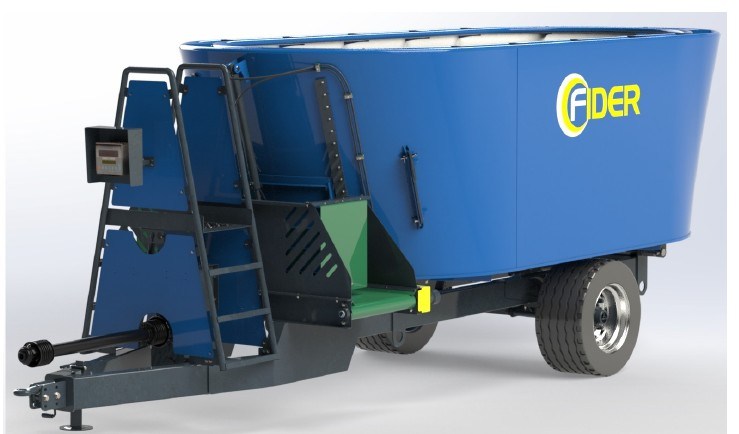 Mélangeuse ZAMET Mixer Wagon Fider Fider 2 Vis 20m³