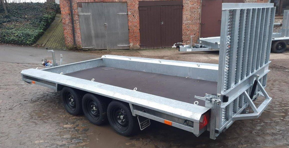 Remorque porte engin VLEMMIX 3 essieux