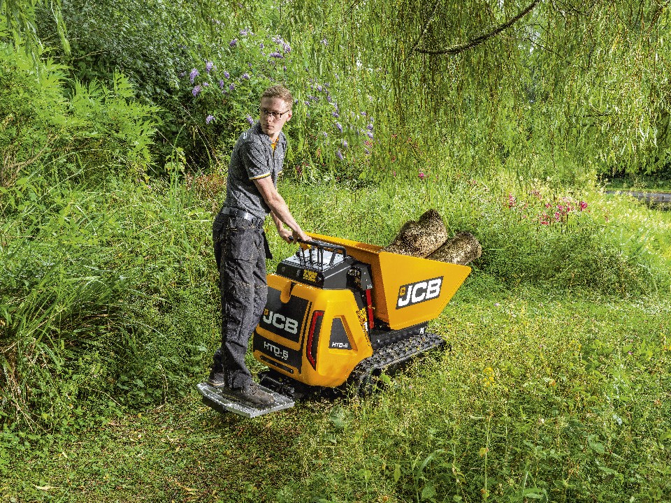 Mini-dumper sur chenilles JCB GA - HTD5 benne élévatrice Mp