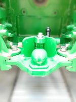 Attache plateau boule K80 330mm Sauermann renforcé horizontal 2 trous JD 6R